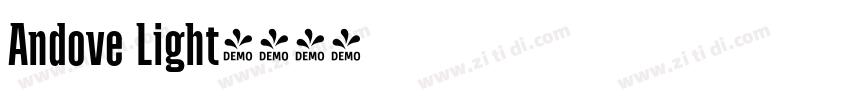 Andove Light字体转换